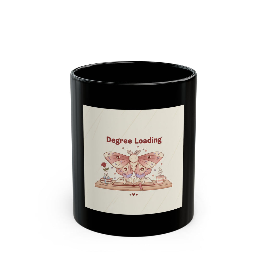 Degree Loading Moth Black Mug 11oz