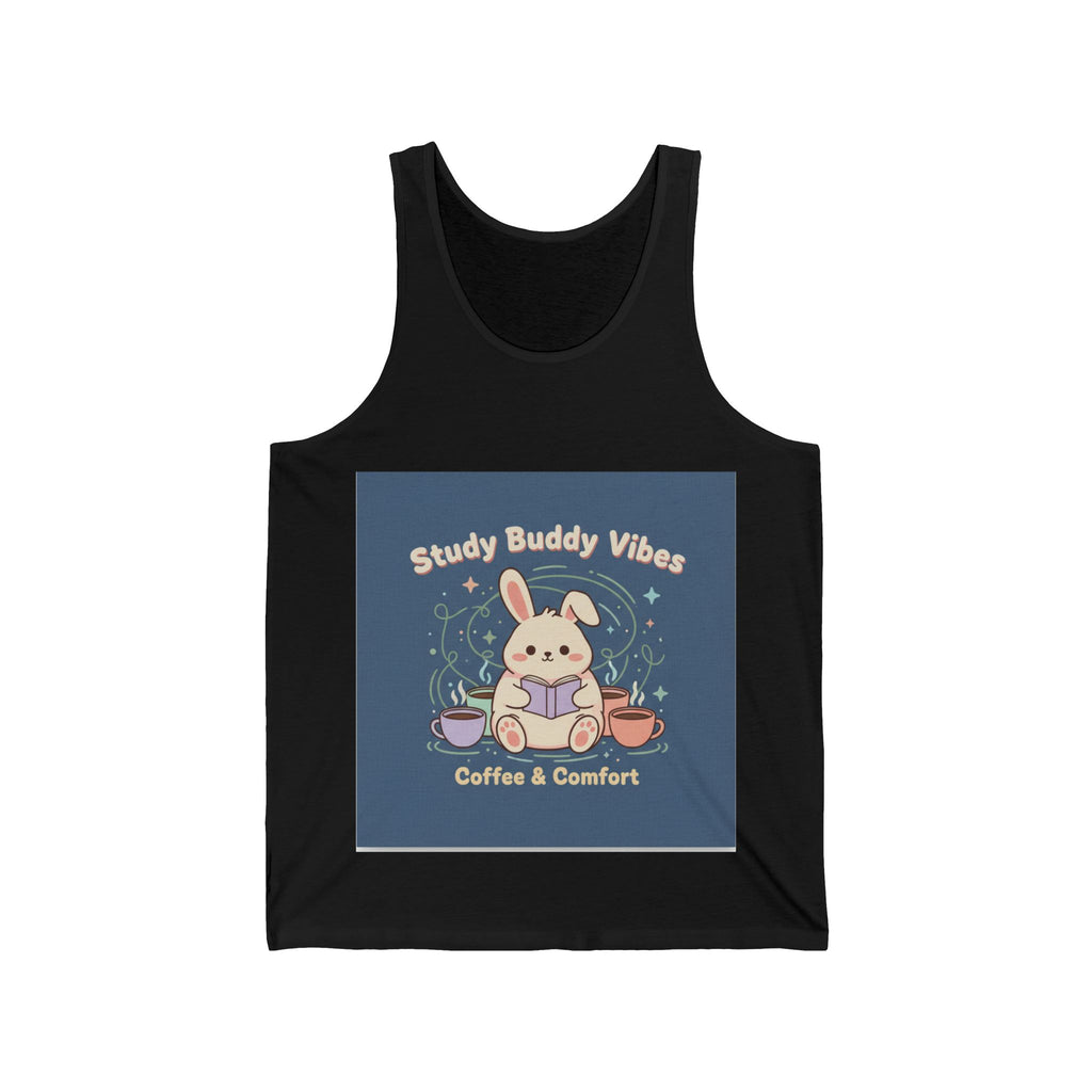 Bunny Tank Top – Study Buddy Vibes Coffee Comfort
