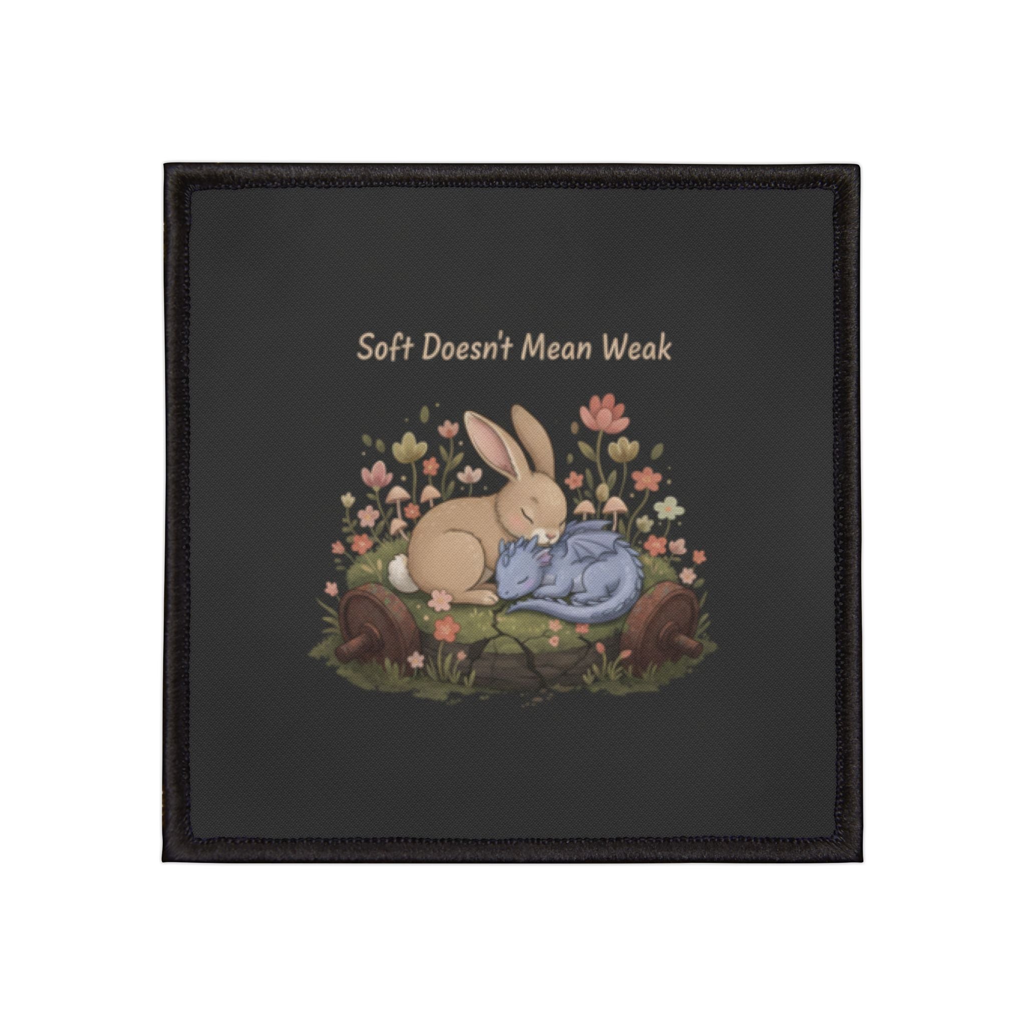 Dragon Iron-On Patch – Soft Doesnt Mean Weak