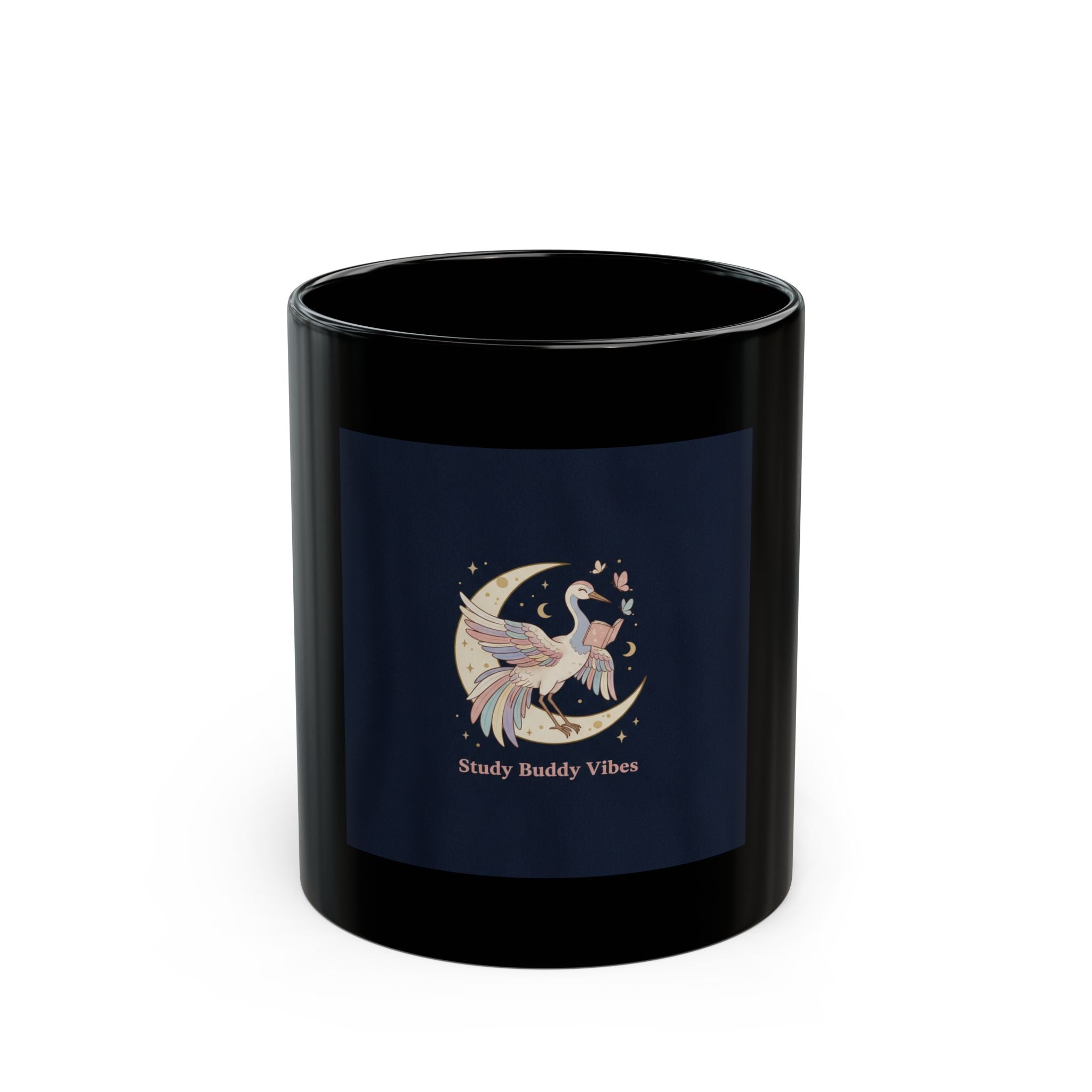 Butterflies Black Mug 11oz – Study Buddy Vibes