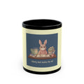 Rabbit Black Mug 11oz – Liberty and Justice for All