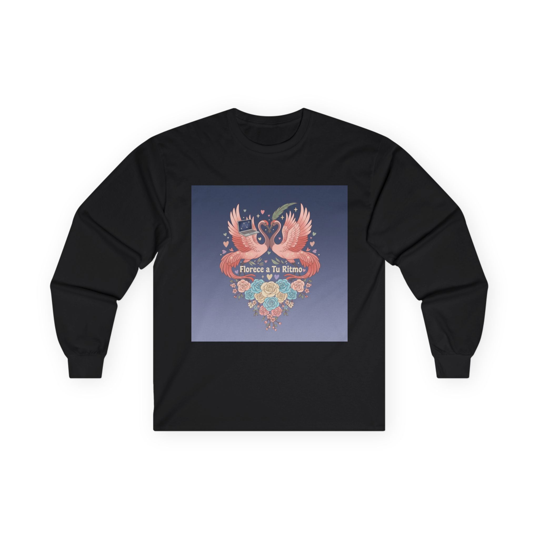 Florece a Tu Ritmo Flamingo Long Sleeve Tee