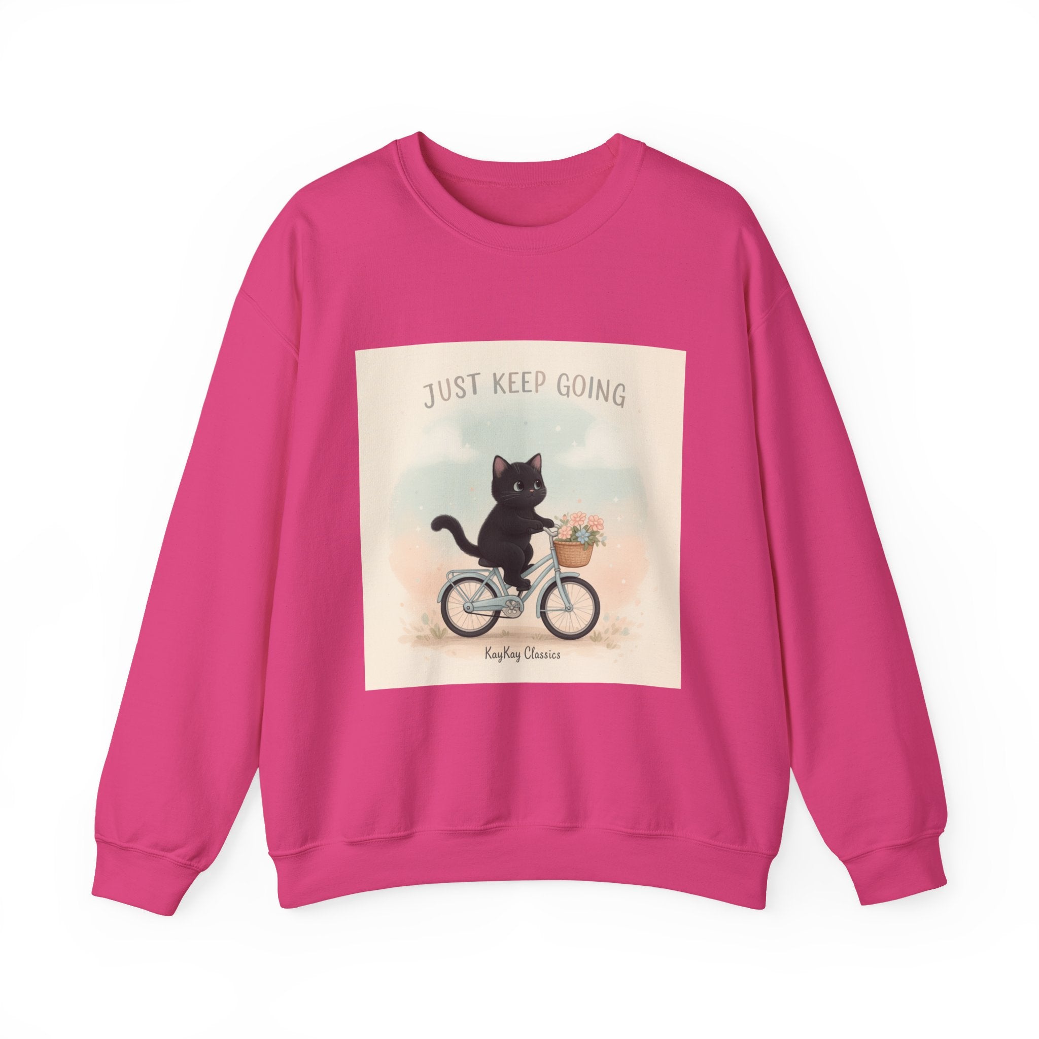 "Design" Black Cat Crewneck | College Girl Gift | Fashion | KayKay Classics