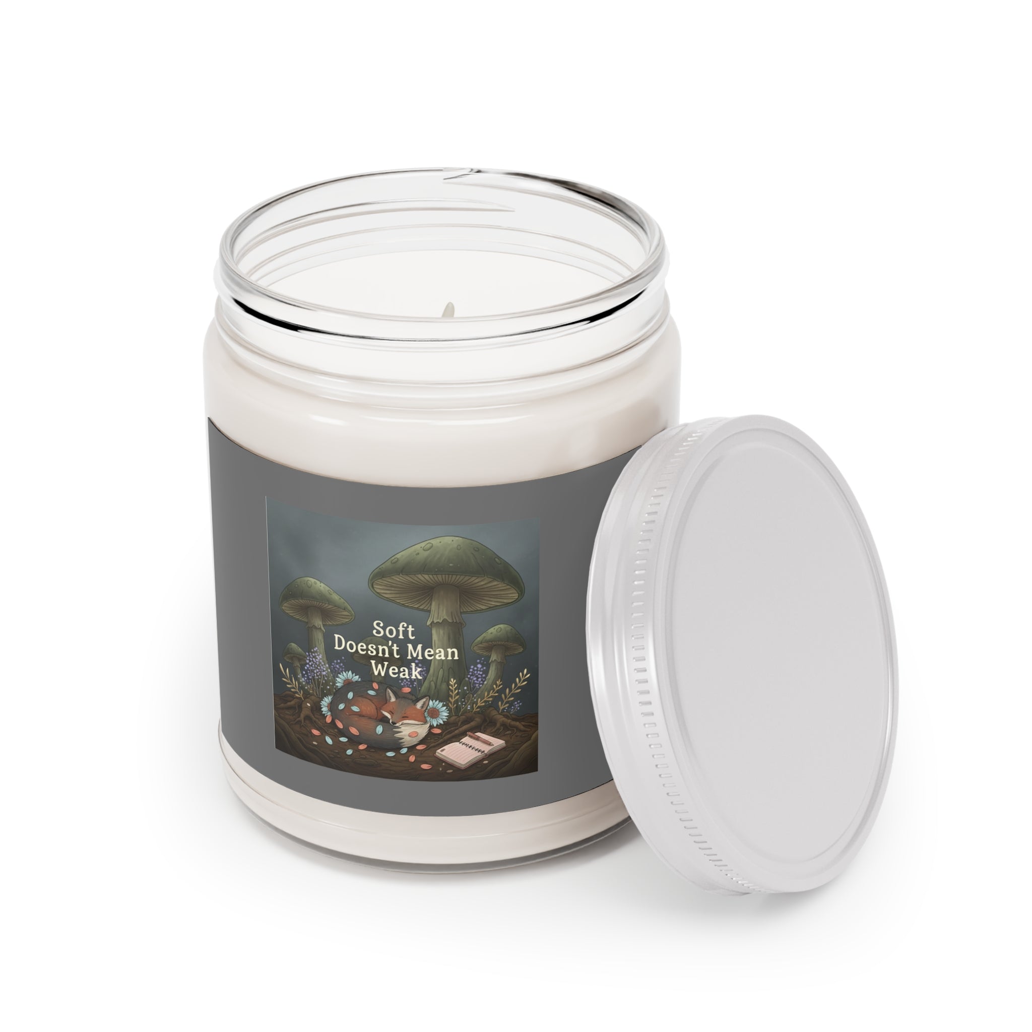 Fox Scented Candle – Soft Doesnt Mean Weak