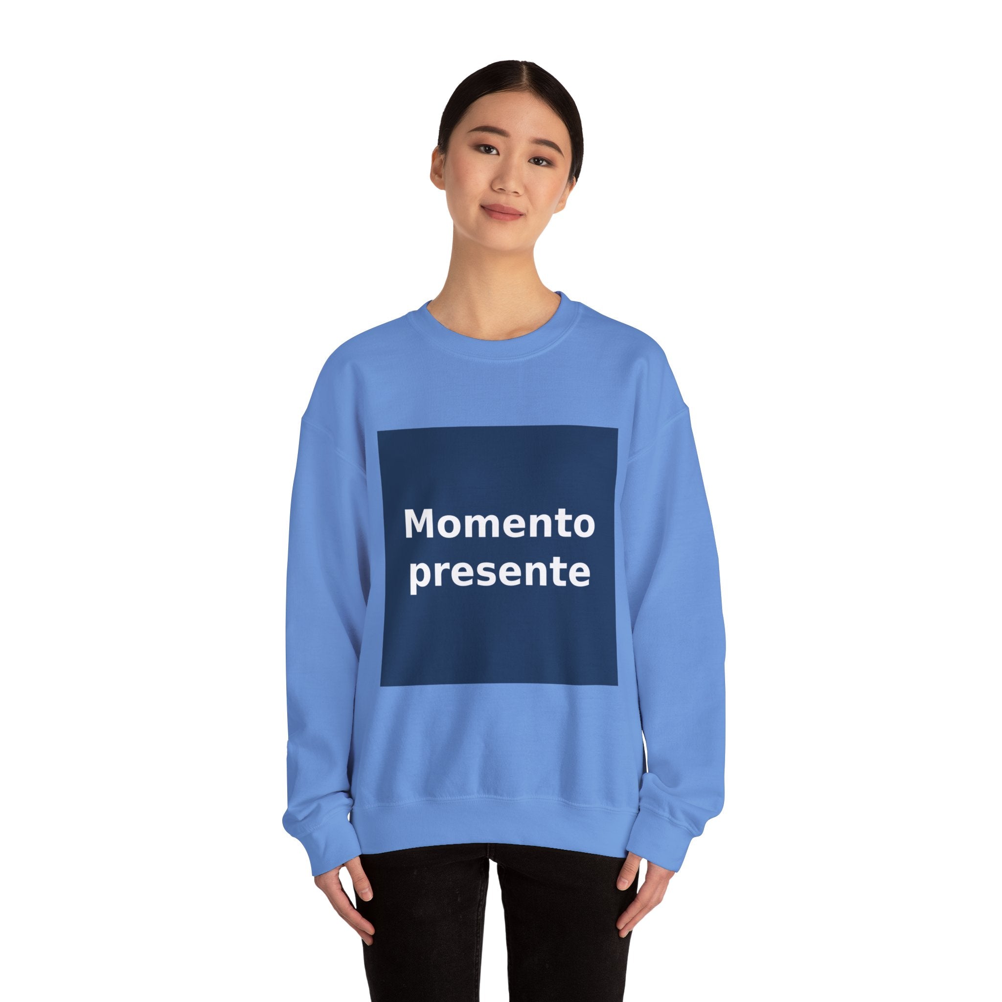 "Momento presente" Black Cat Crewneck | College Girl Gift | Fashion | KayKay Classics