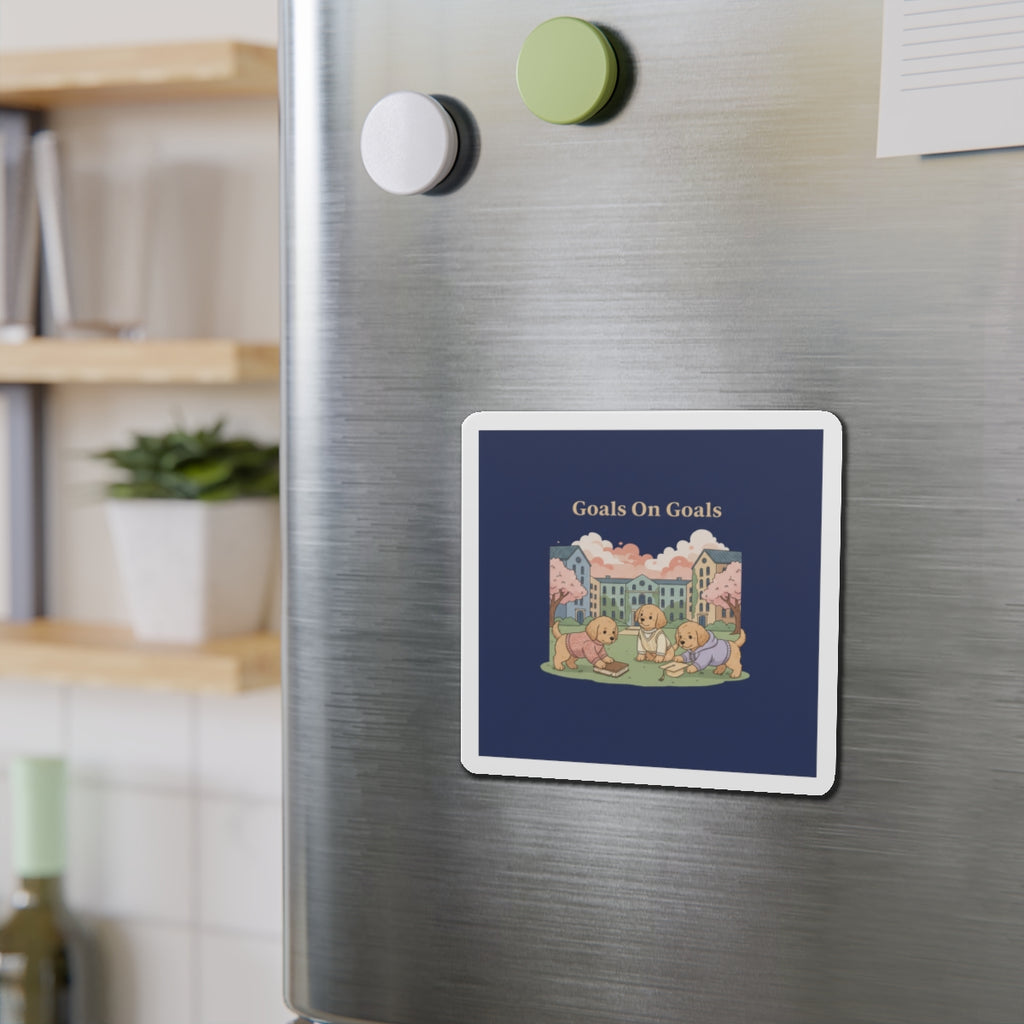 Goals on Goals Die-Cut Magnet – Wall Art