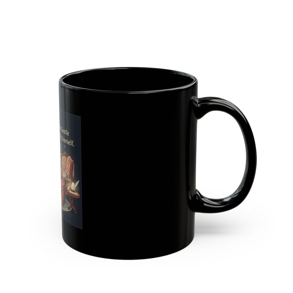 Bear Black Mug 11oz – Be Gentle With Yourself