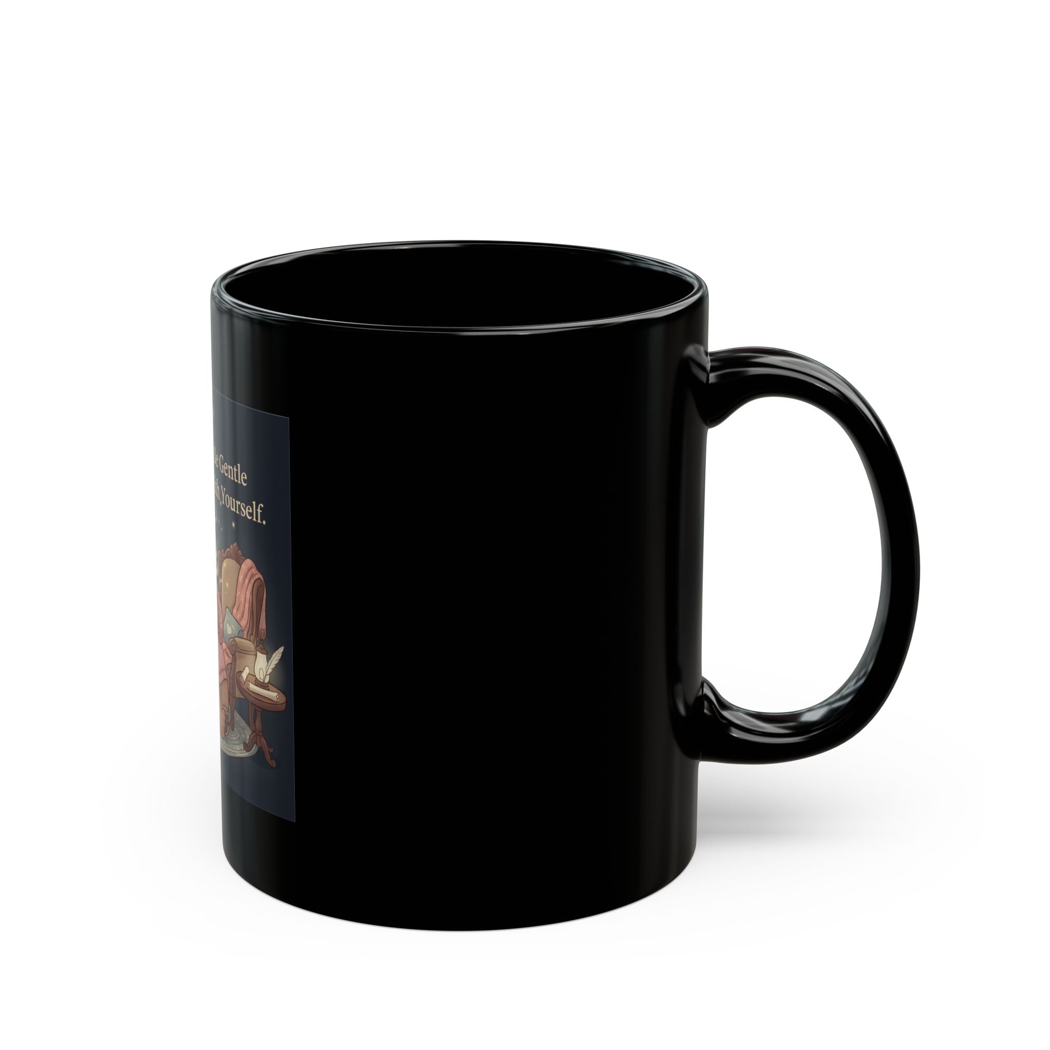 Bear Black Mug 11oz – Be Gentle With Yourself