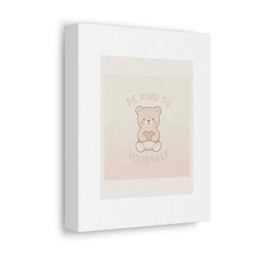 "BE KIND TO YOURSELF" Black Cat Canvas | Trendy Gift for Her | Lifestyle | KayKay Classics