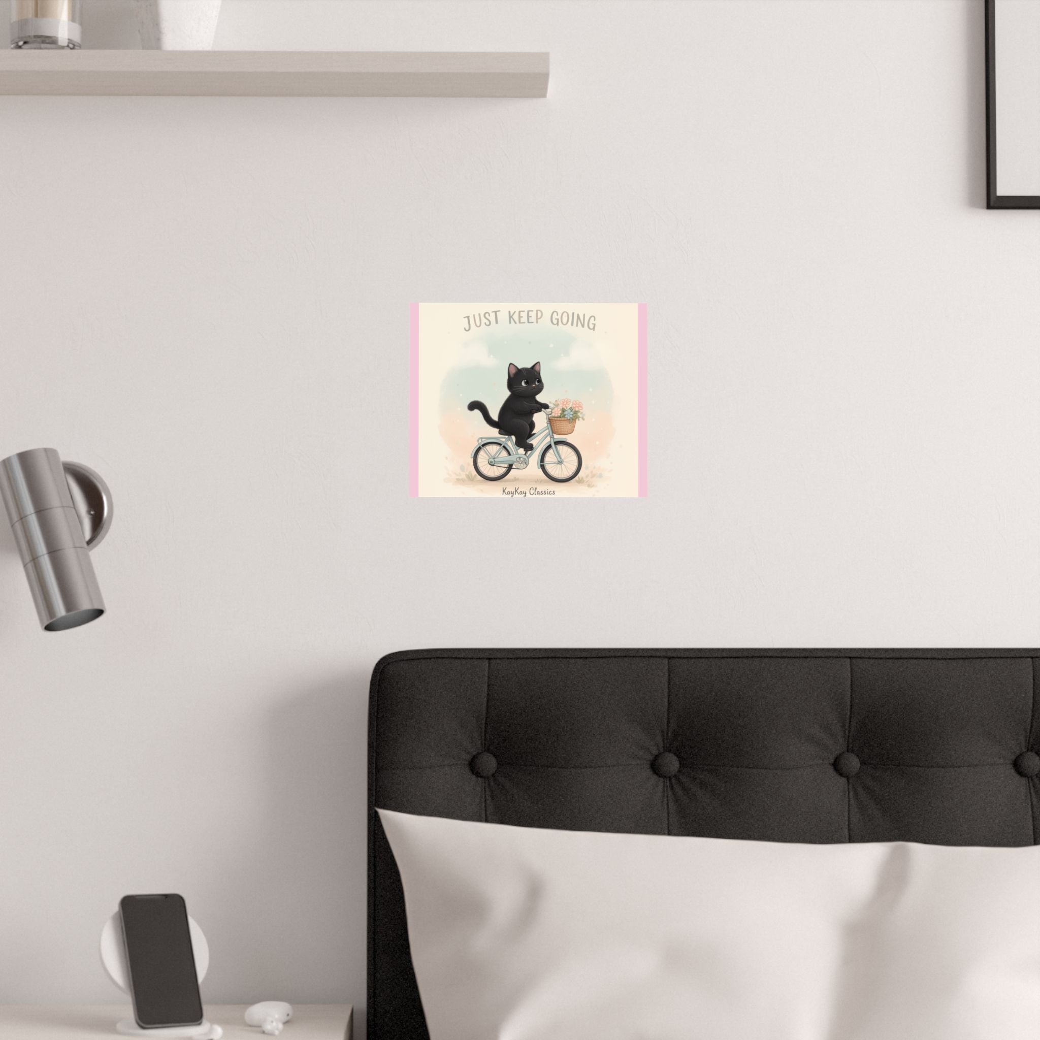 "Design" Black Cat Poster | College Girl Gift | Fashion | KayKay Classics