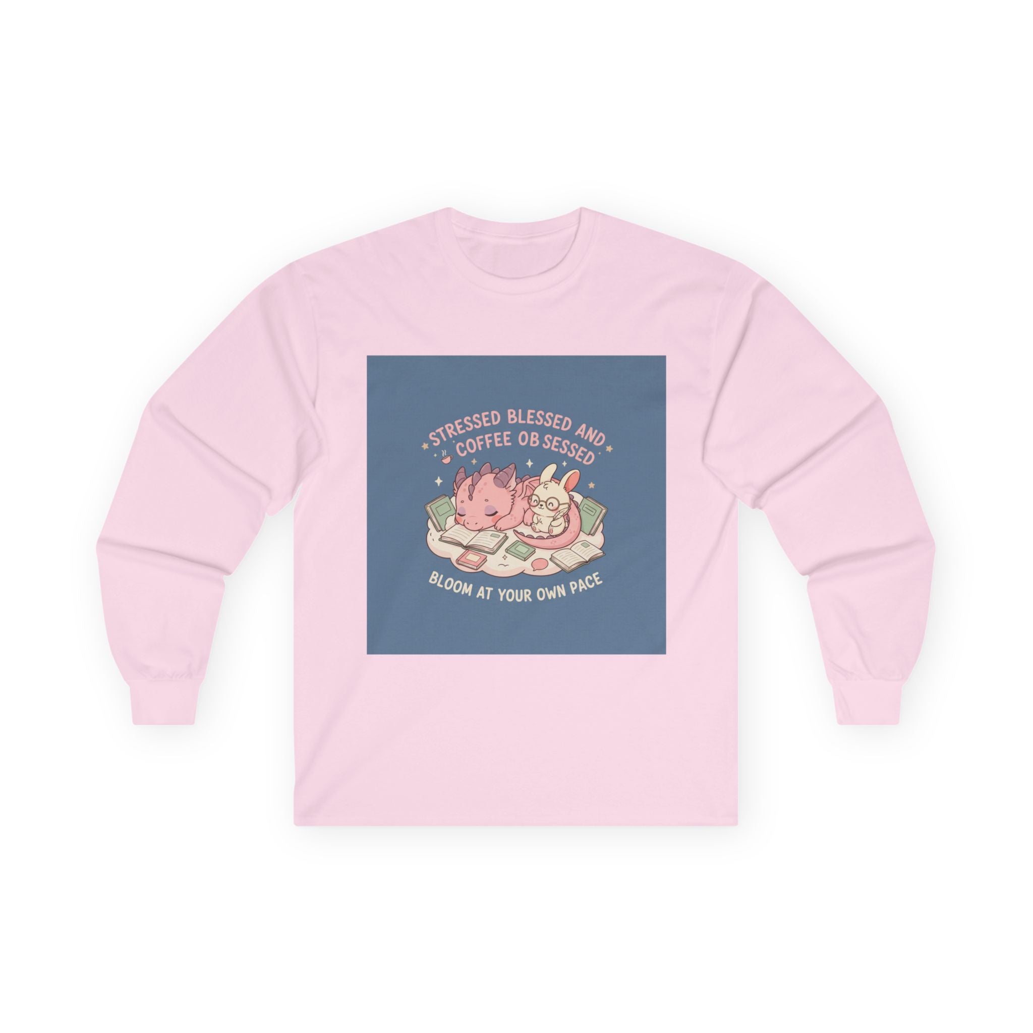 Dragon Long Sleeve Tee – Stressed Blessed and Coffee Obsessed Bloom at Your Own Pace