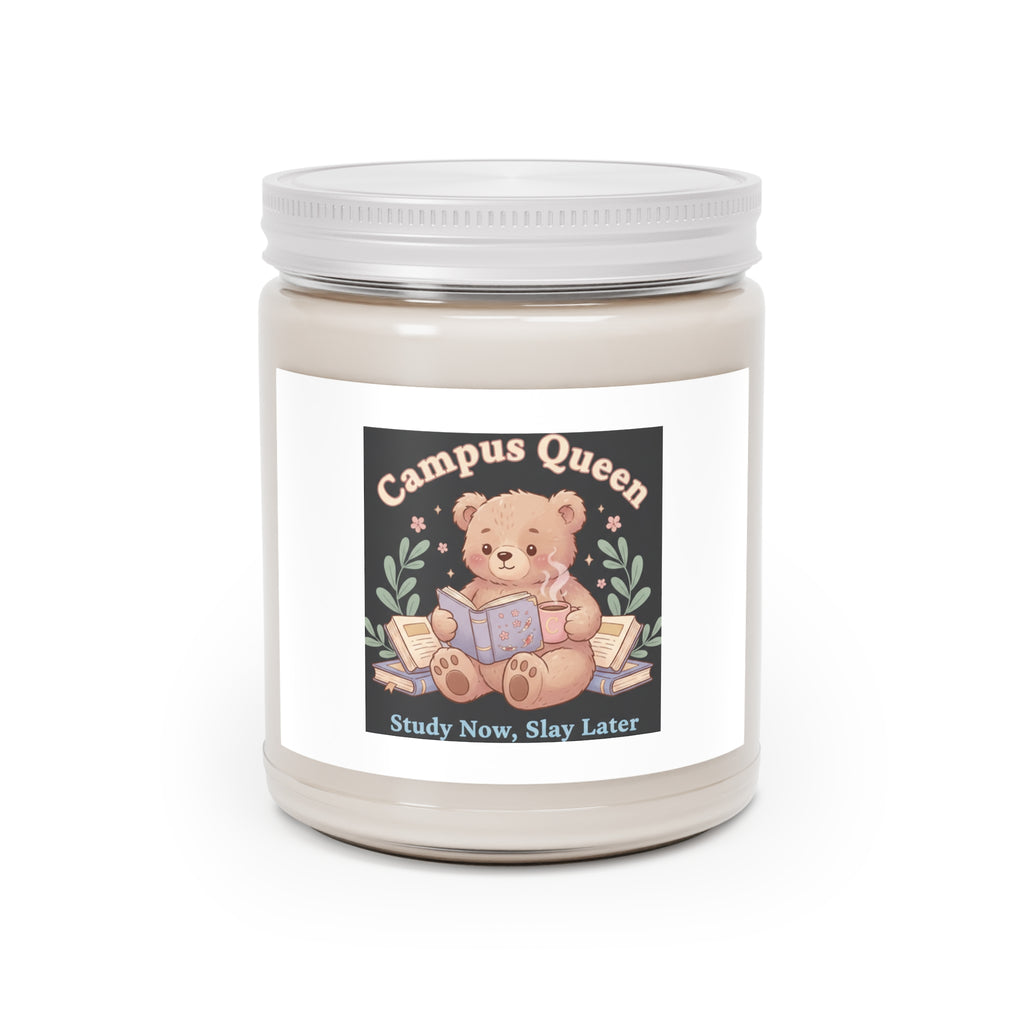Bear Scented Candle – Campus Queen Study Now Slay Later