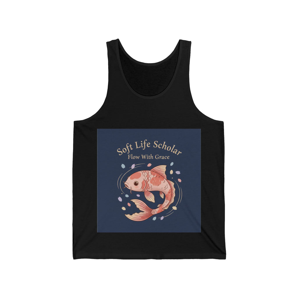 Koi Tank Top – Soft Life Scholar Flow With Grace