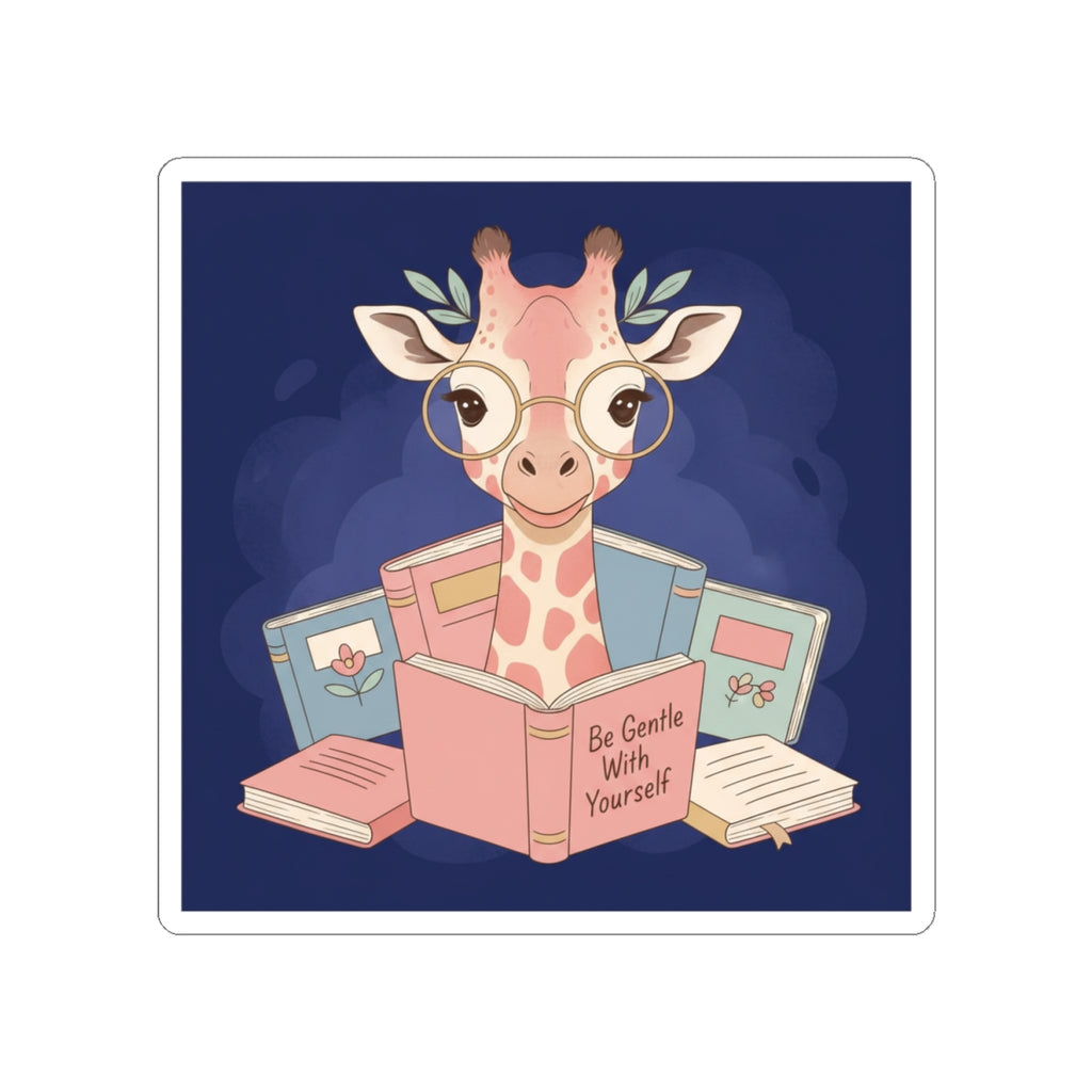 Giraffe Kiss-Cut Sticker – Be Gentle With Yourself