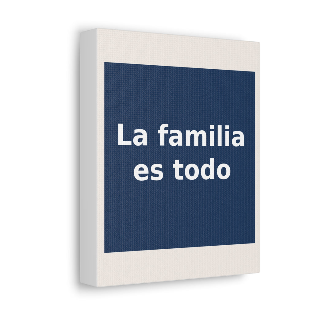 "La familia es todo" Black Cat Canvas | College Girl Gift | Fashion | KayKay Classics