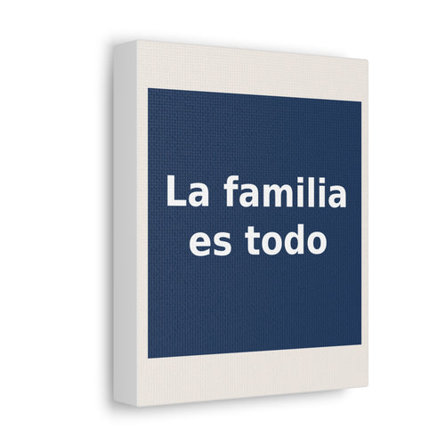 "La familia es todo" Black Cat Canvas | College Girl Gift | Fashion | KayKay Classics