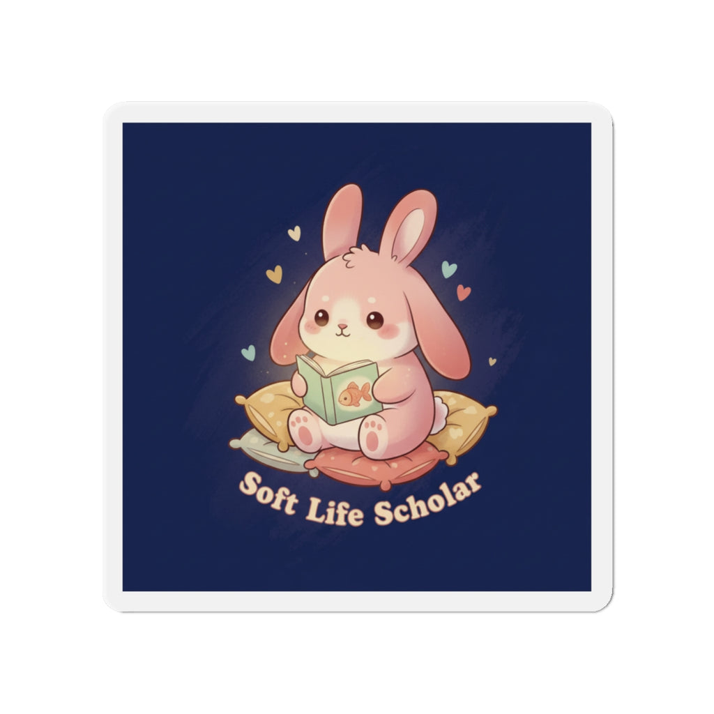 Bunny Die-Cut Magnet – Soft Life Scholar
