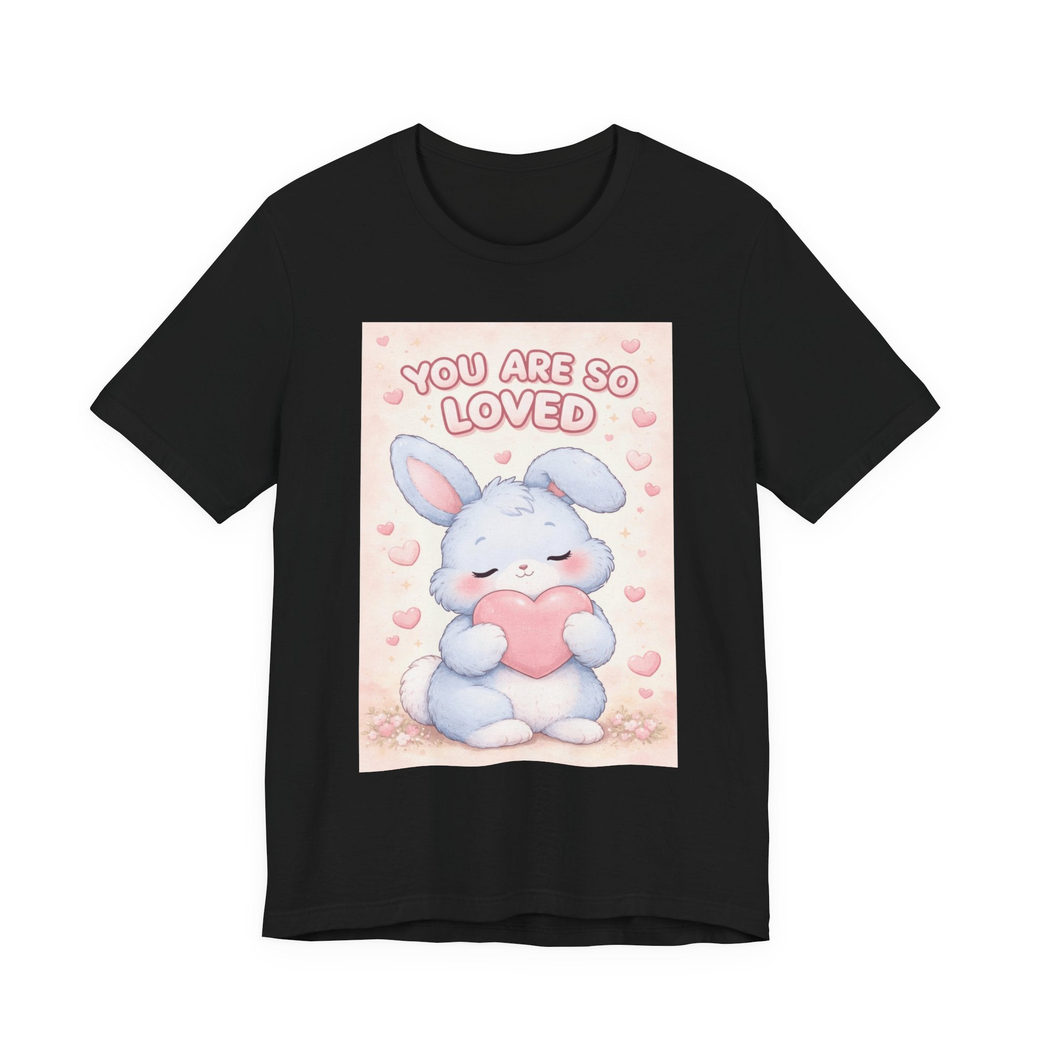 "YOU ARE SO LOVED" Black Cat Women Tee | College Girl Gift | Fashion | KayKay Classics
