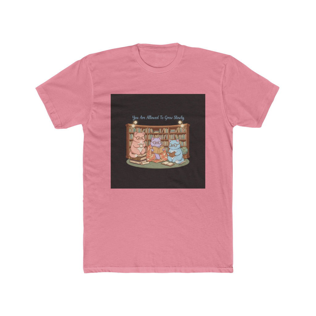 Cats With Glasses Unisex Tee – You Are Allowed to Grow Slowly