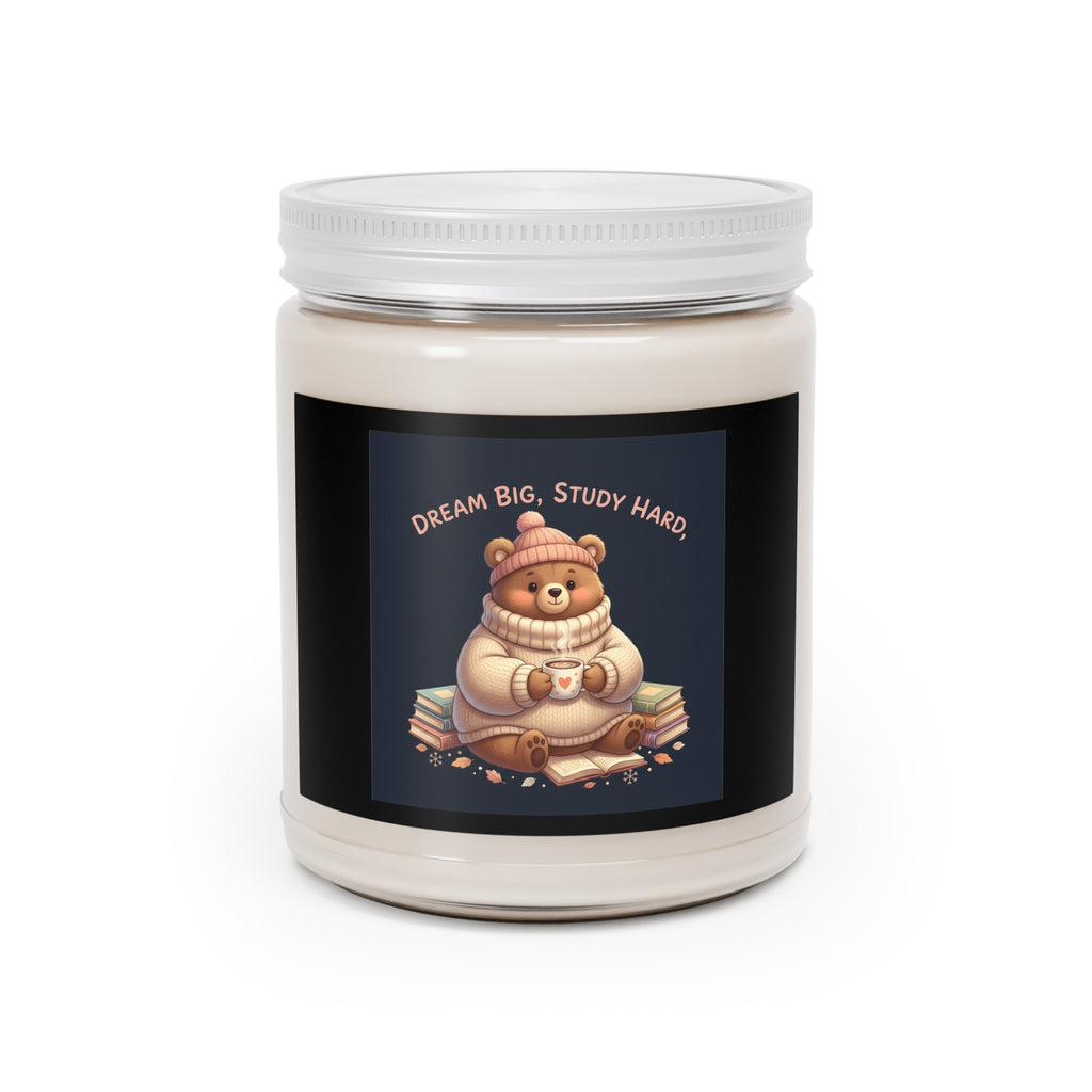 Bear Scented Candle – Dream Big Study Hard