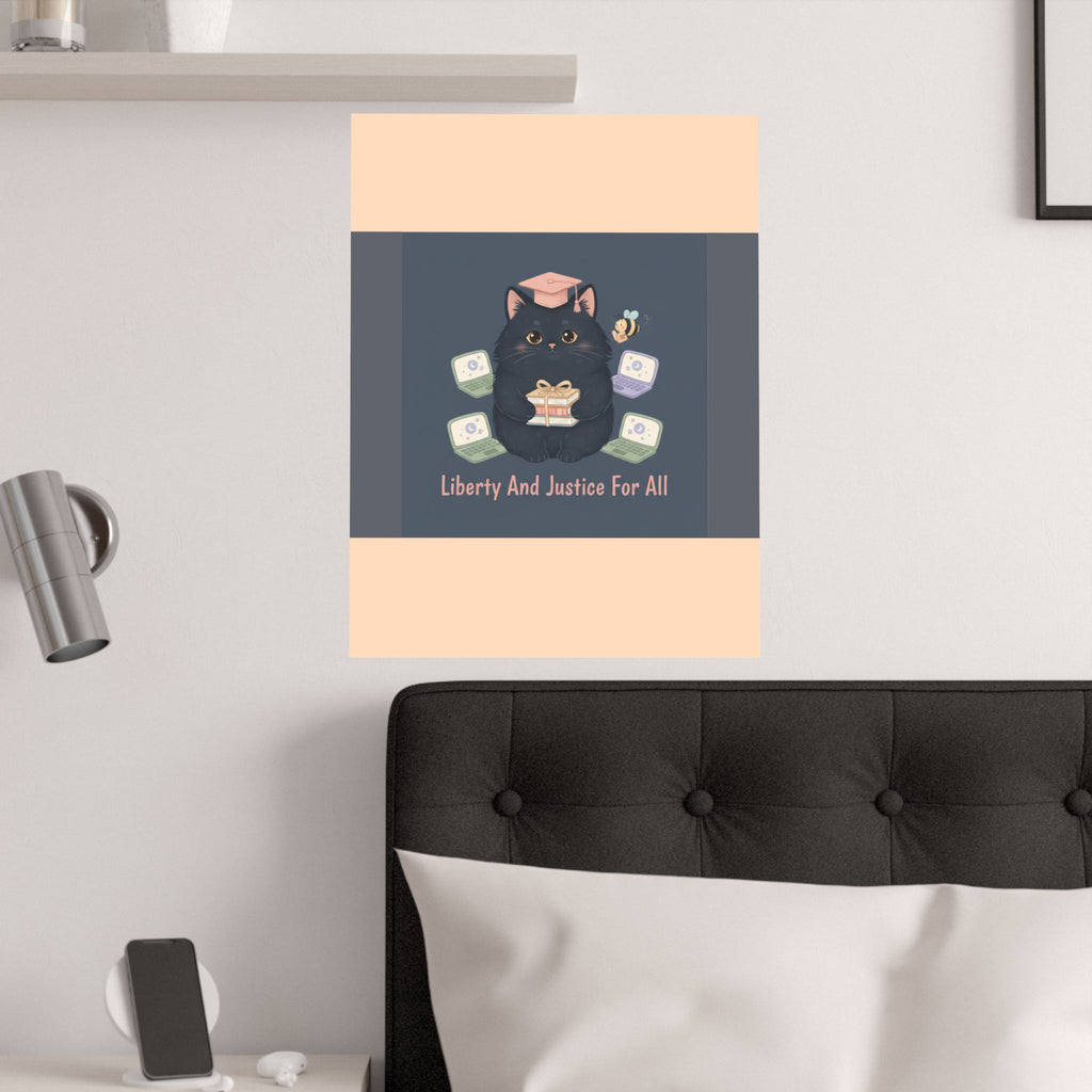 Black Cat Poster – Liberty and Justice for All