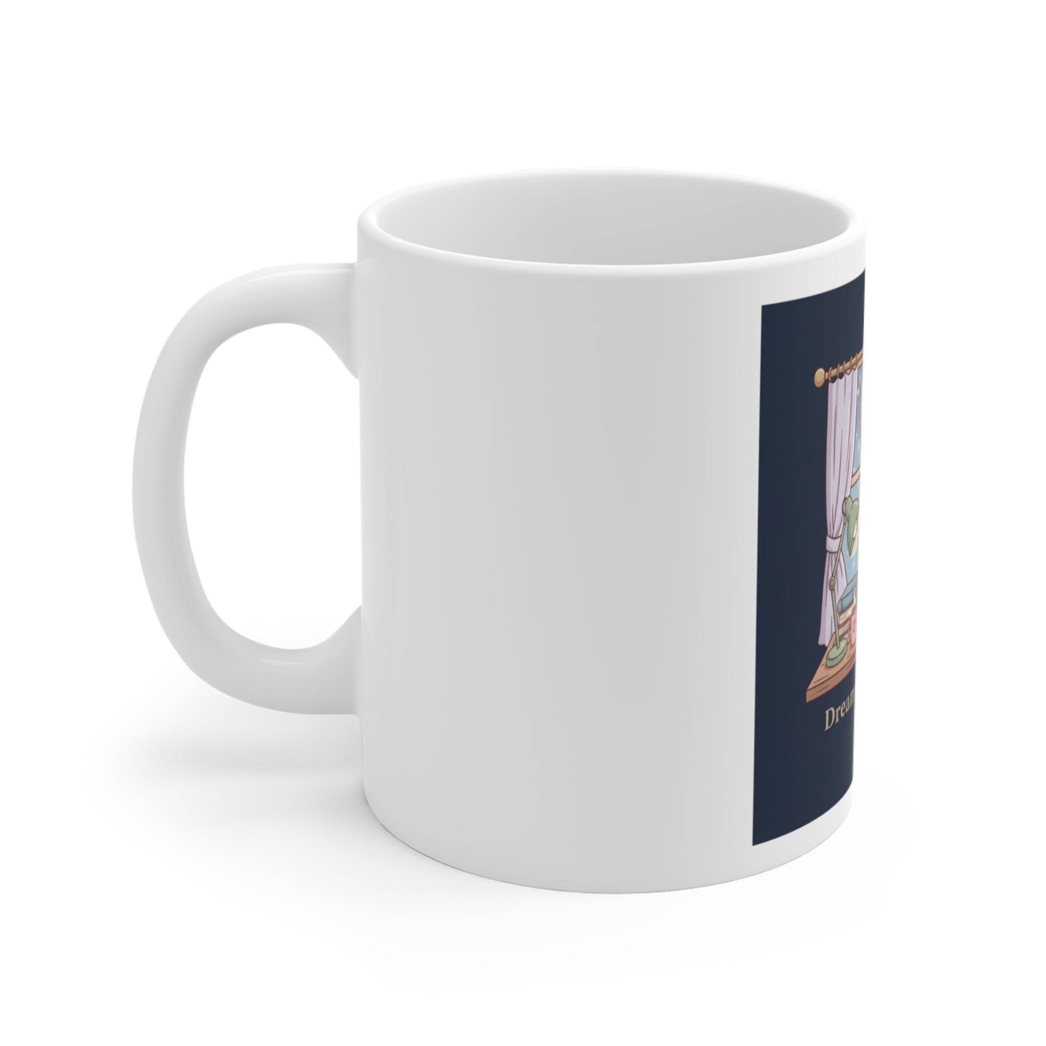 Bunny Mug 11oz – Dream Big Study Hard