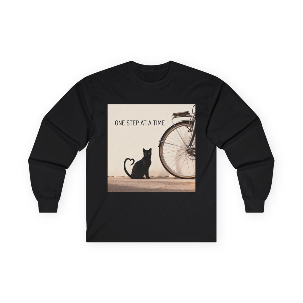 ONE STEP AT A TIME Cat Long Sleeve Tee