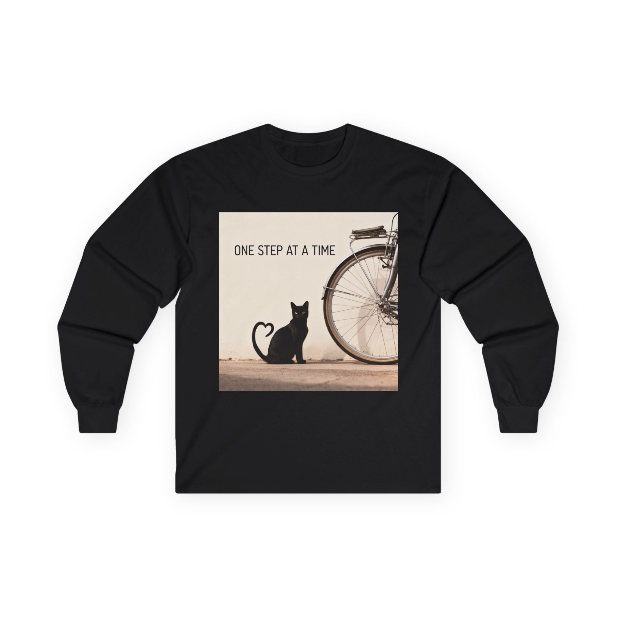 ONE STEP AT A TIME Cat Long Sleeve Tee