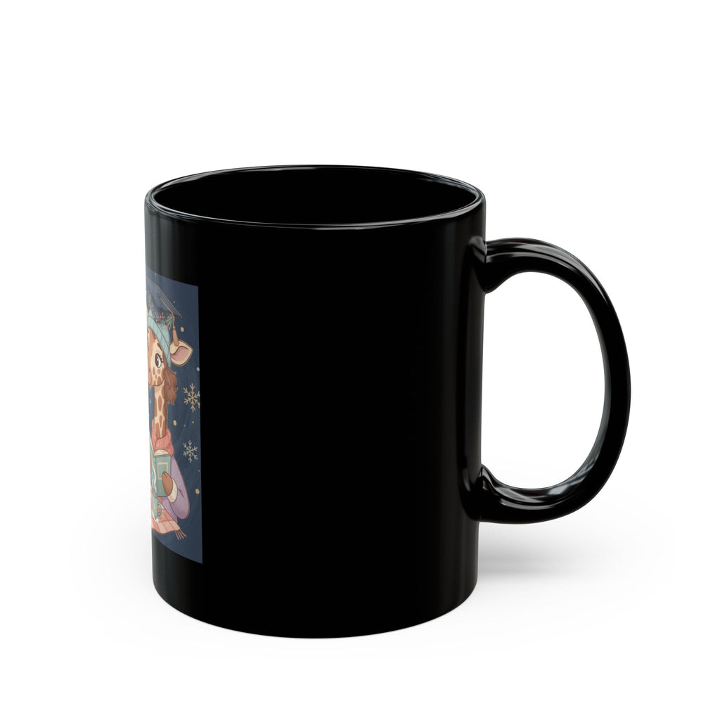 Giraffe Black Mug 11oz