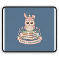 Bunny Mouse Pad – Bloom at Your Own Pace