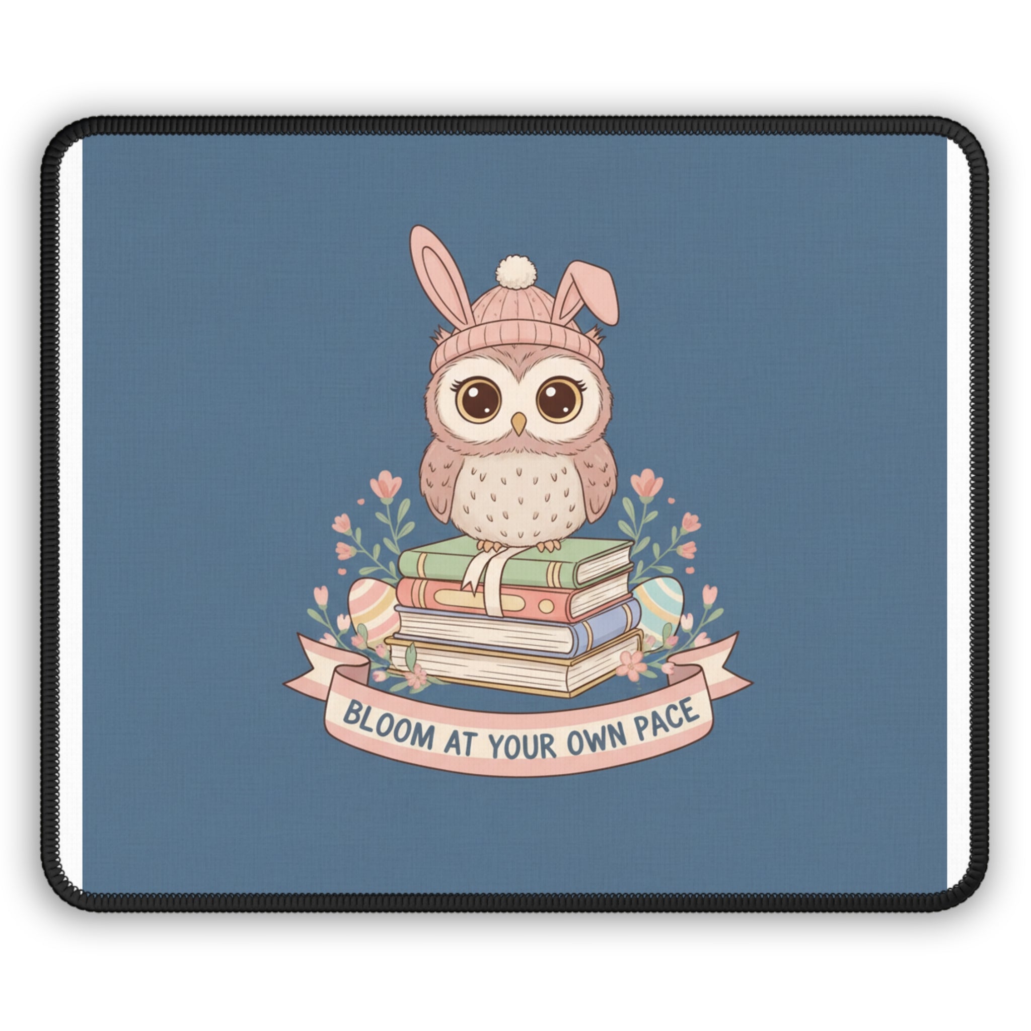 Bunny Mouse Pad – Bloom at Your Own Pace