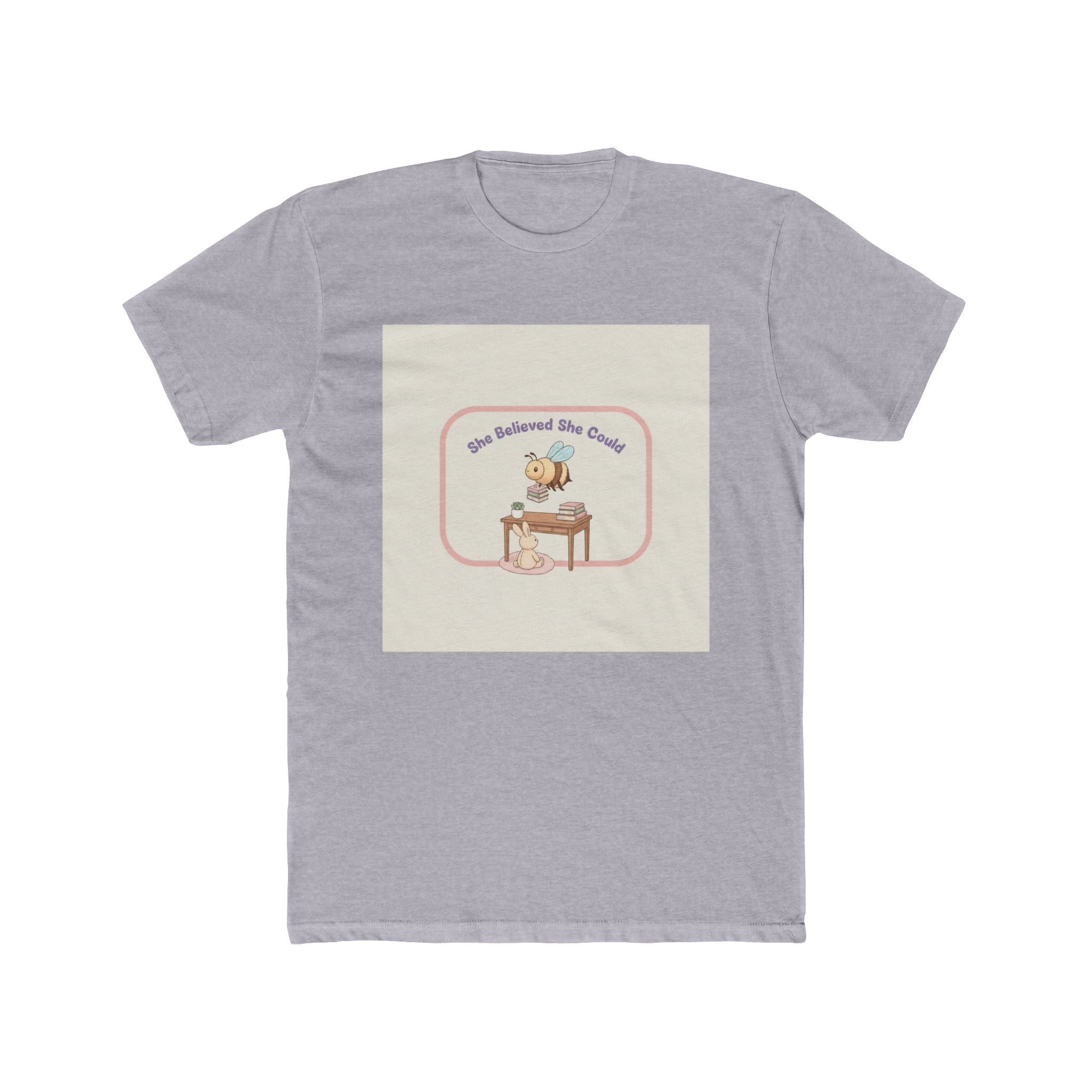 She Believed She Could Bee and bunny Unisex Tee