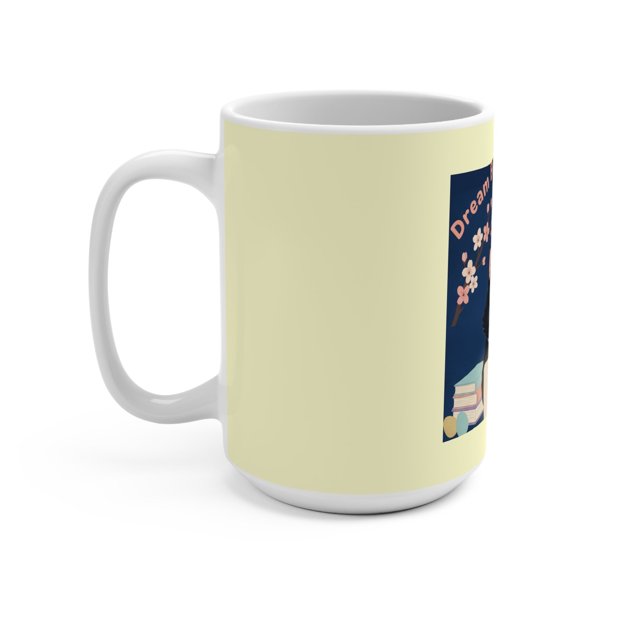 Black Cat Mug 15oz – Dream Big Study Hard