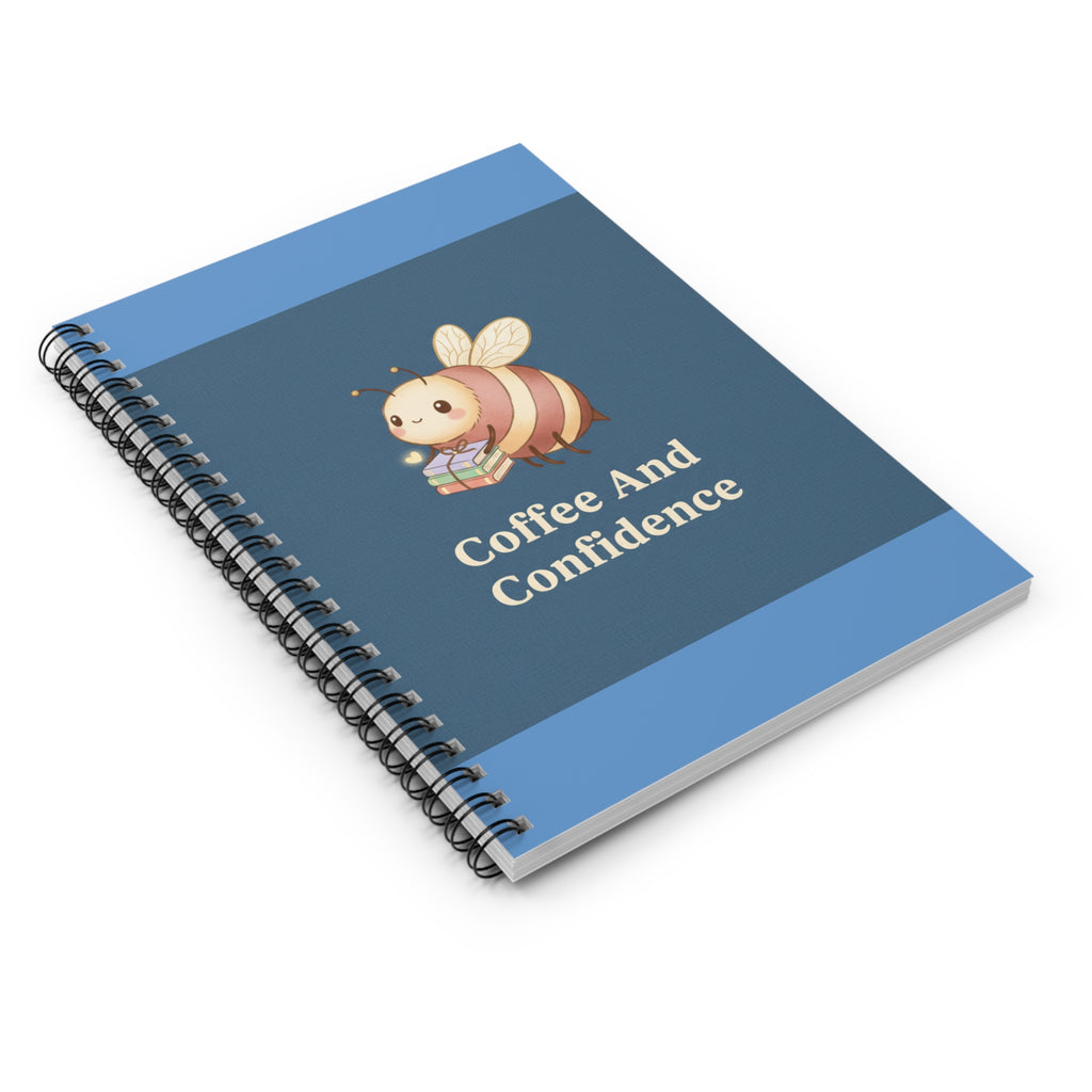 Bee Spiral Notebook – Coffee and Confidence