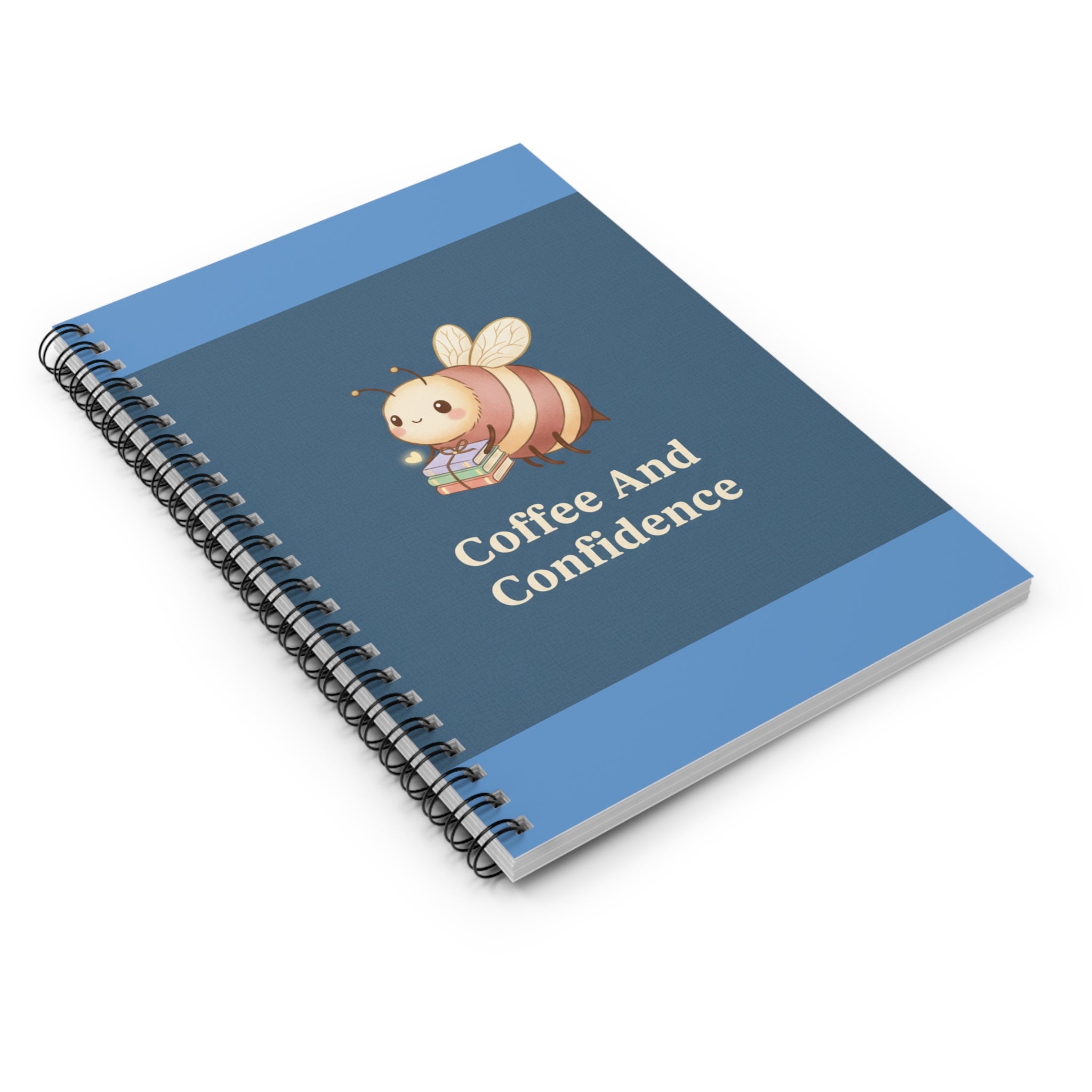 Bee Spiral Notebook – Coffee and Confidence