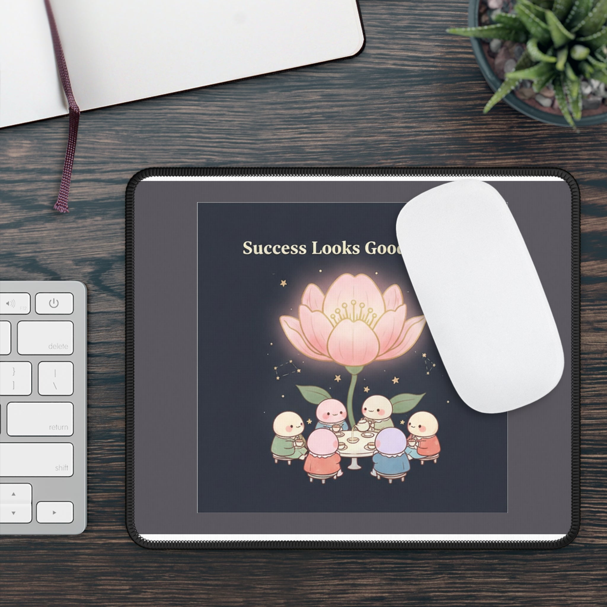 Tiny Chibi Creatures Mouse Pad – Success Looks Good on You