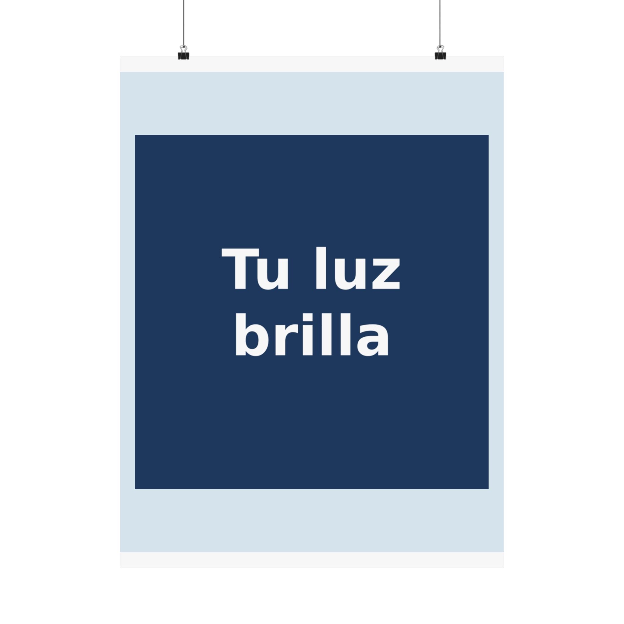 "Tu luz brilla" Black Cat Poster | Trendy Gift for Her | Lifestyle | KayKay Classics