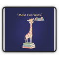 Giraffe Mouse Pad – Most Fun Wins
