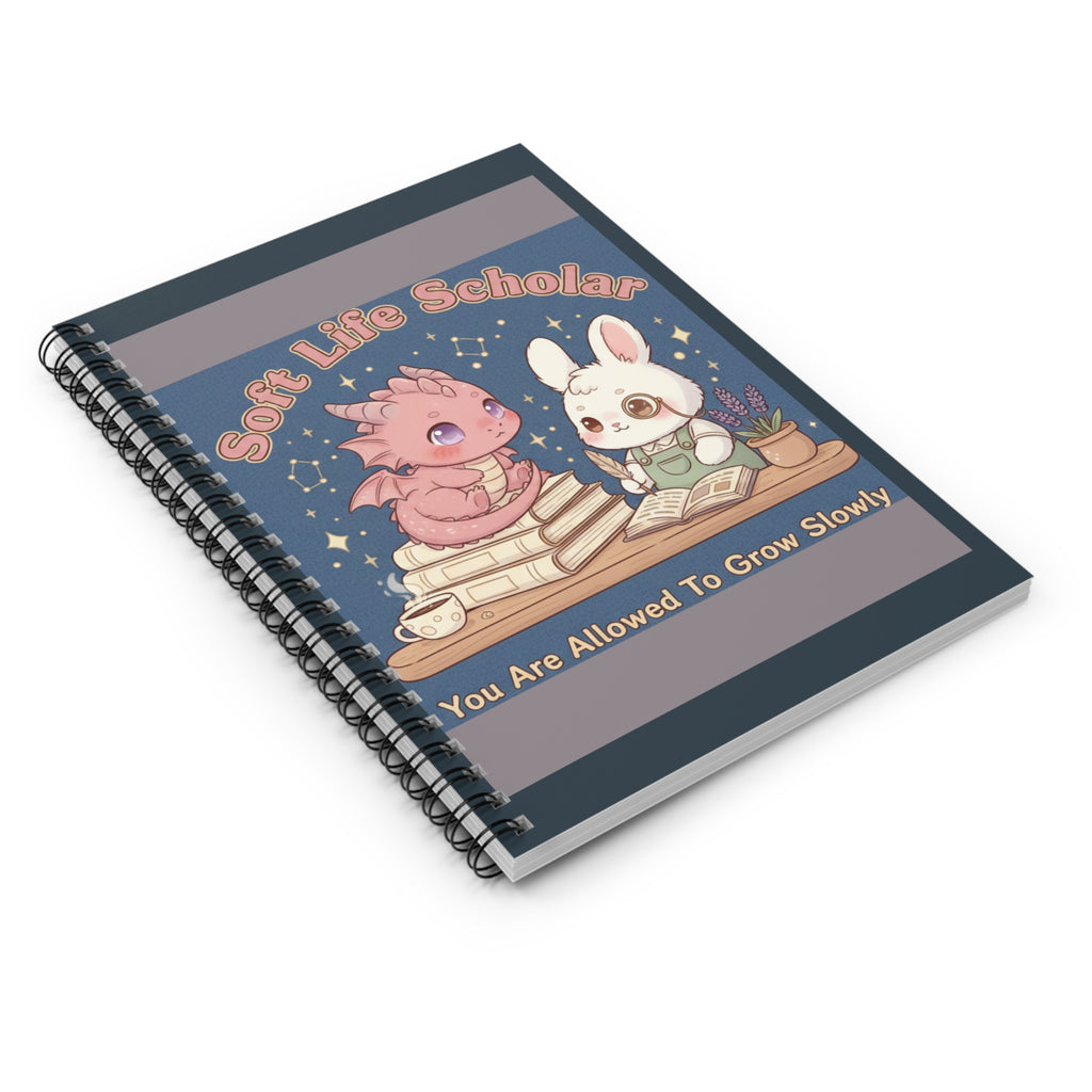 Dragon Spiral Notebook – Soft Life Scholar You Are Allowed to Gro