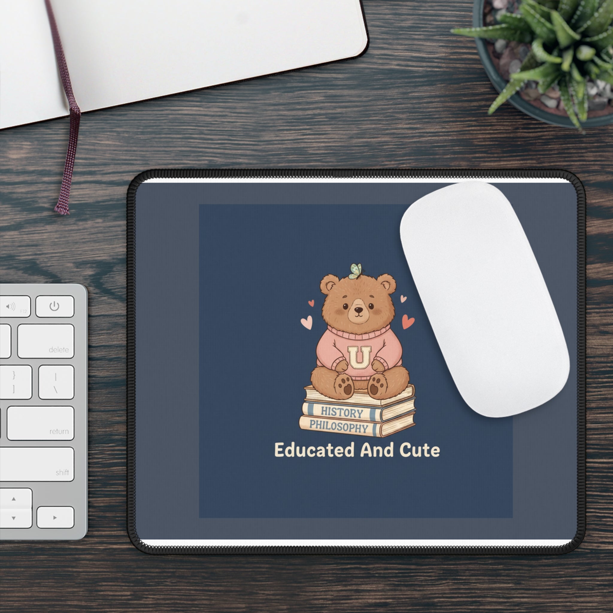 Bear Mouse Pad – Educated and Cute