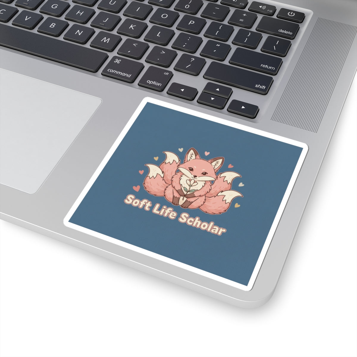 Kitsune Kiss-Cut Sticker – Soft Life Scholar