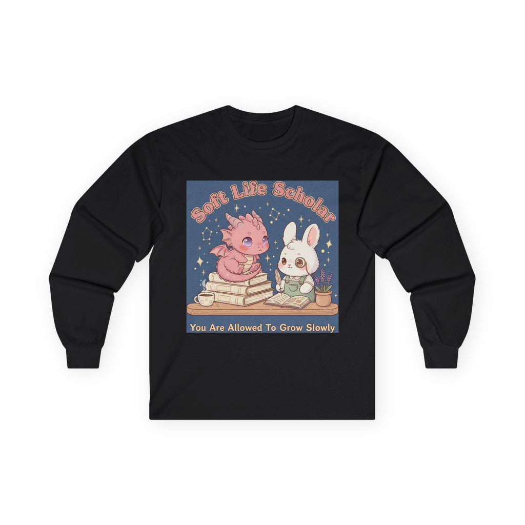 Dragon Long Sleeve Tee – Soft Life Scholar You Are Allowed to Gro