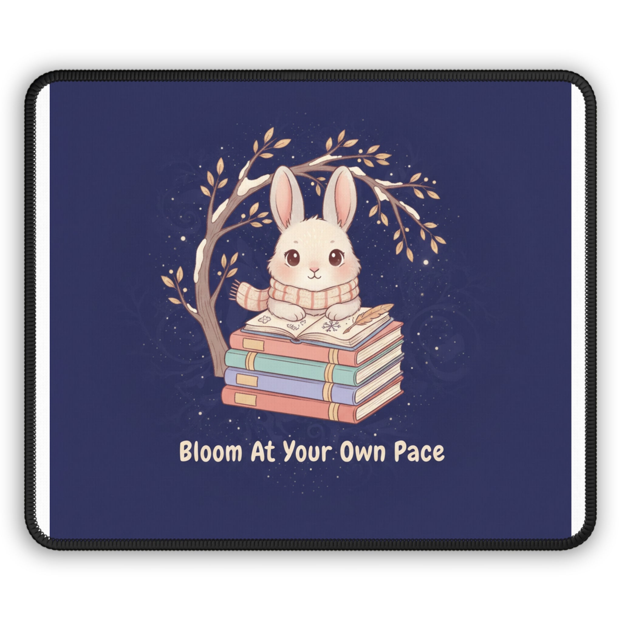 Rabbit Mouse Pad – Bloom at Your Own Pace
