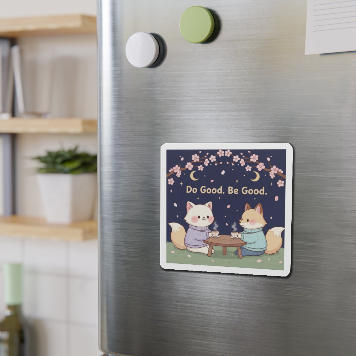 Cat Die-Cut Magnet – Do Good Be Good