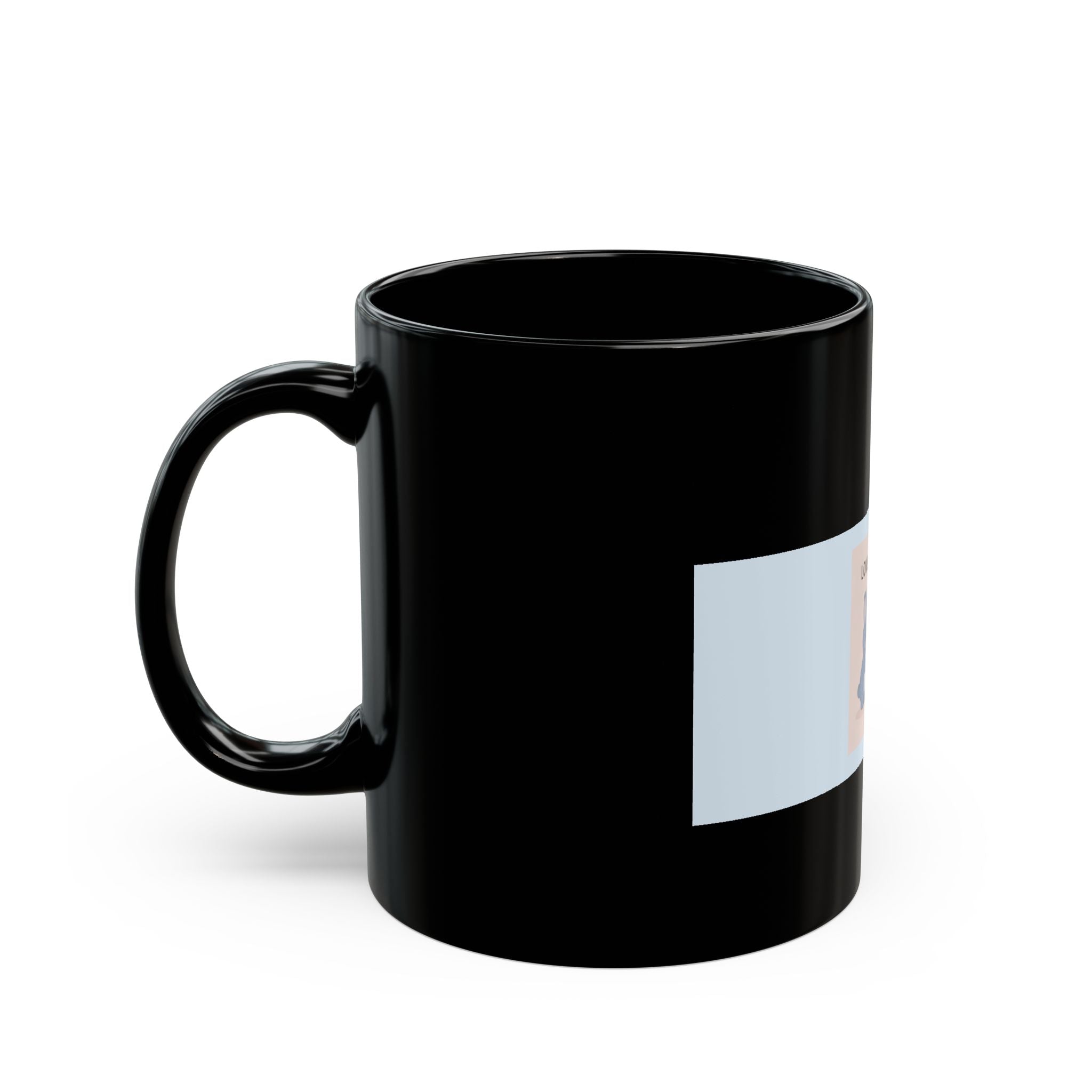 "LOVE CAN BE SOFT" Black Cat Black Mug | College Girl Gift | Fashion | KayKay Classics