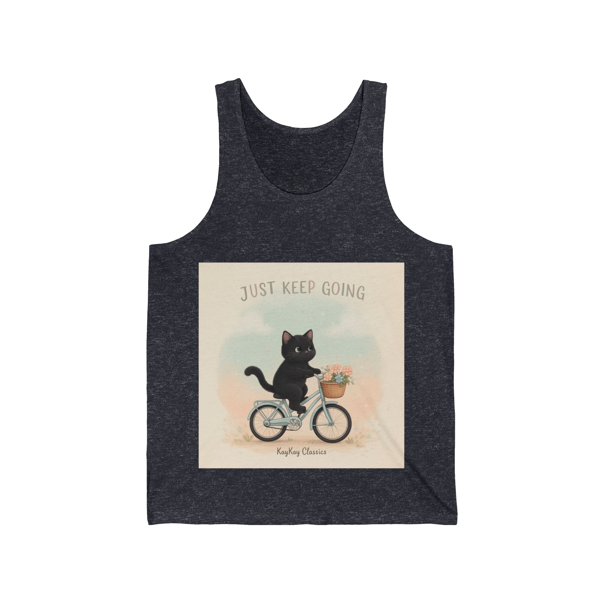 "Design" Black Cat Tank Top | College Girl Gift | Fashion | KayKay Classics