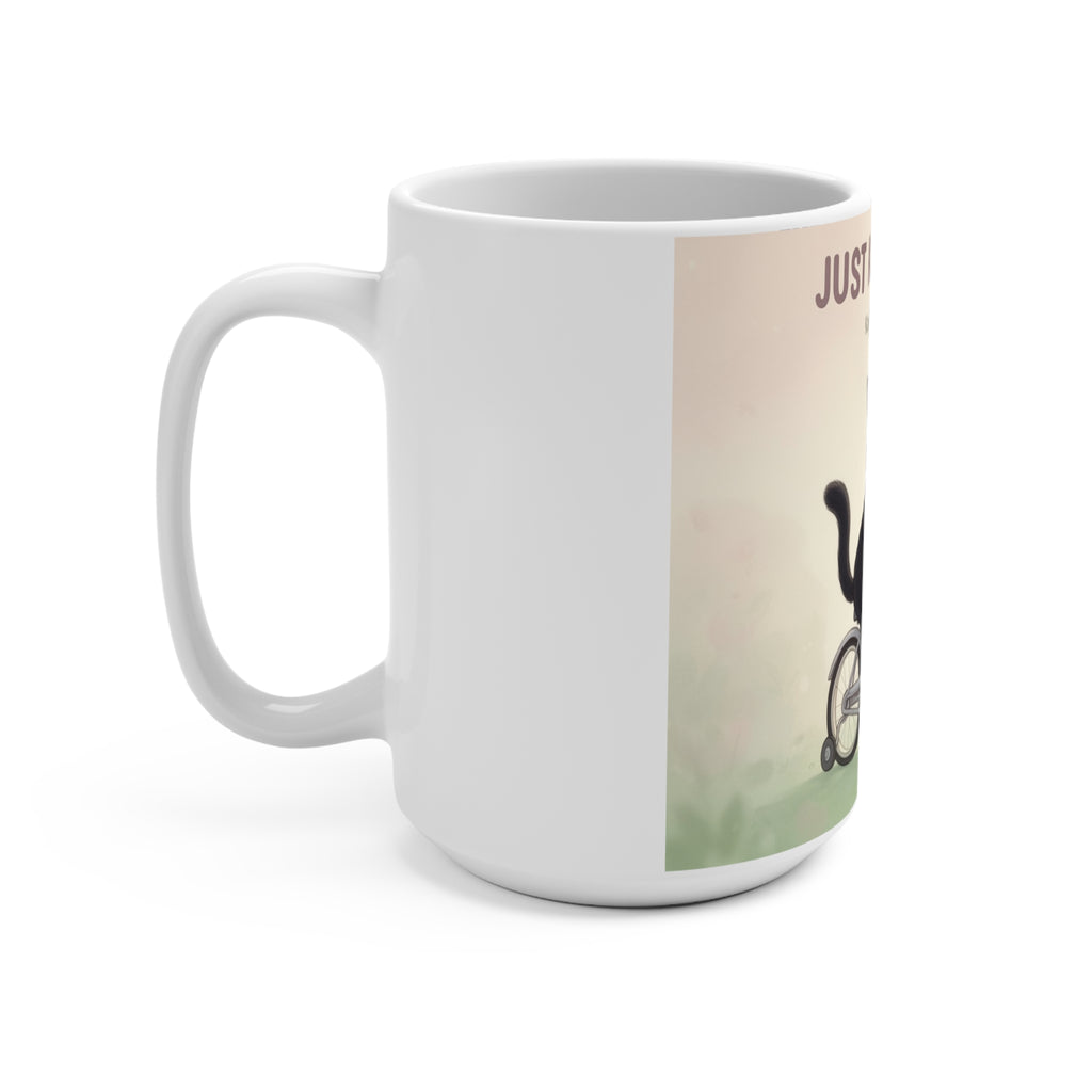 JUST KEEP GOING Cat Mug 15oz