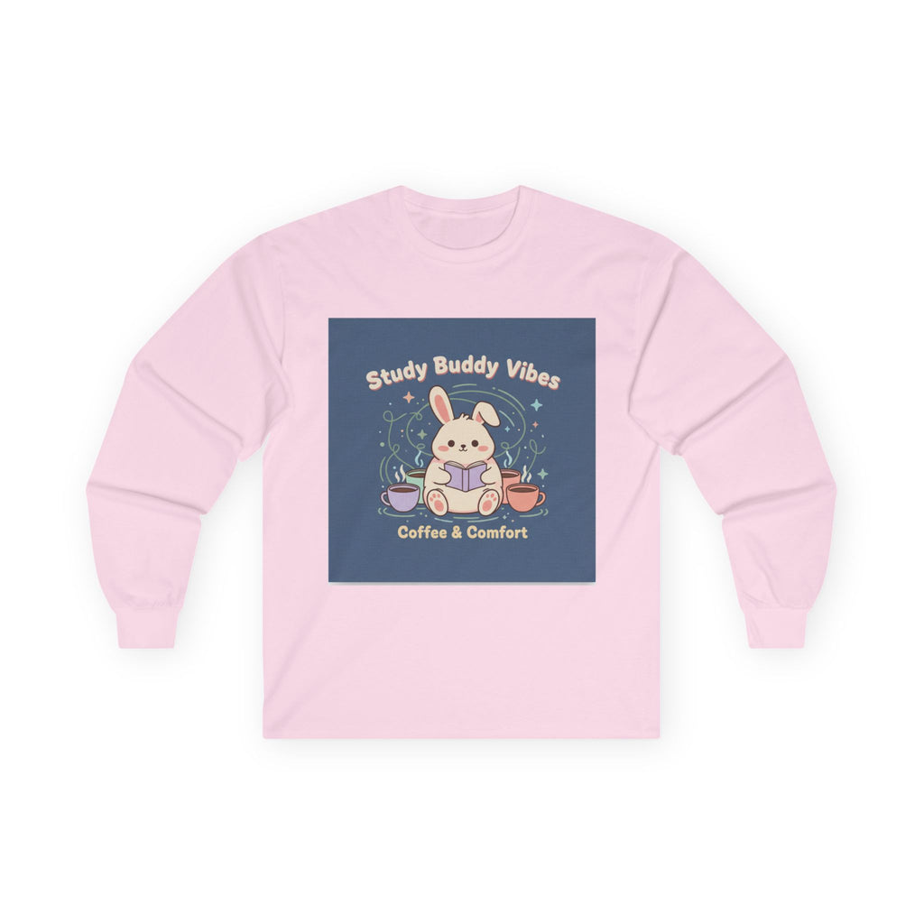 Bunny Long Sleeve Tee – Study Buddy Vibes Coffee Comfort