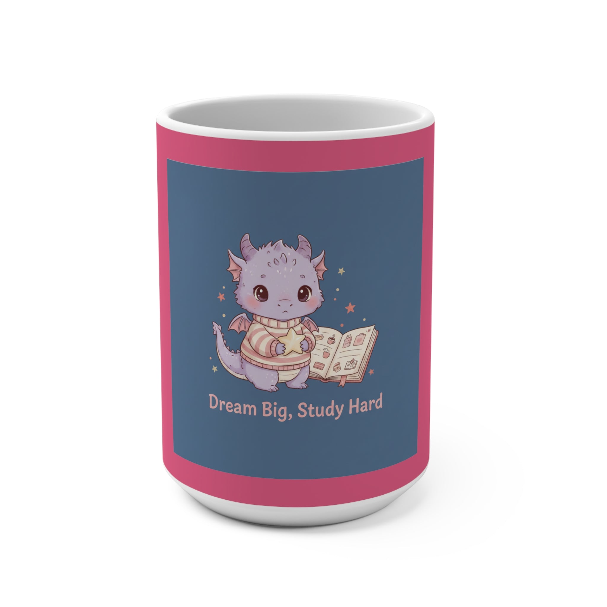 Dragon Mug 15oz – Dream Big Study Hard