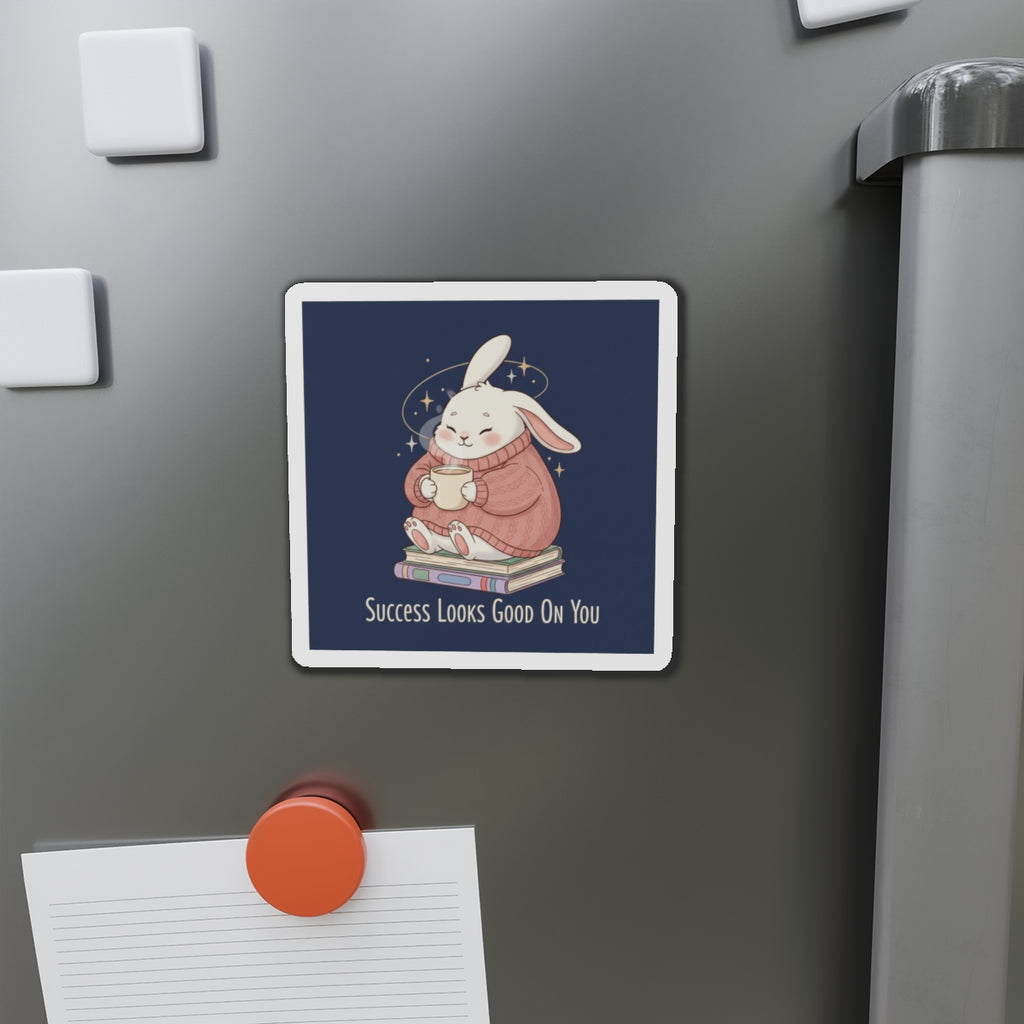 Rabbit Die-Cut Magnet – Success Looks Good on You